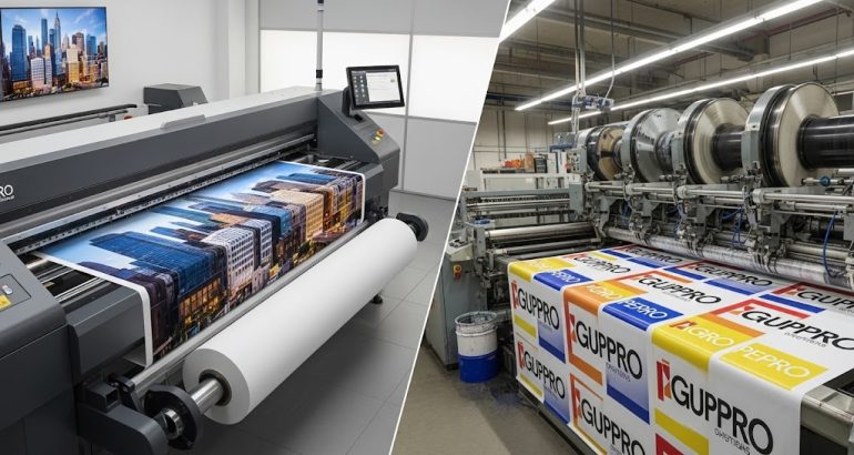 Digital vs Flexographic When to Use Large-Format Displays
